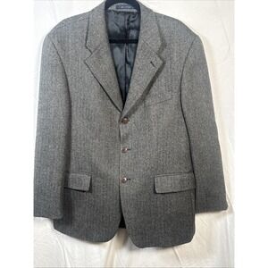 Ralph‎ Lauren Mens 44R Gray Herringbone Wool Alpaca Blazer Sport Coat